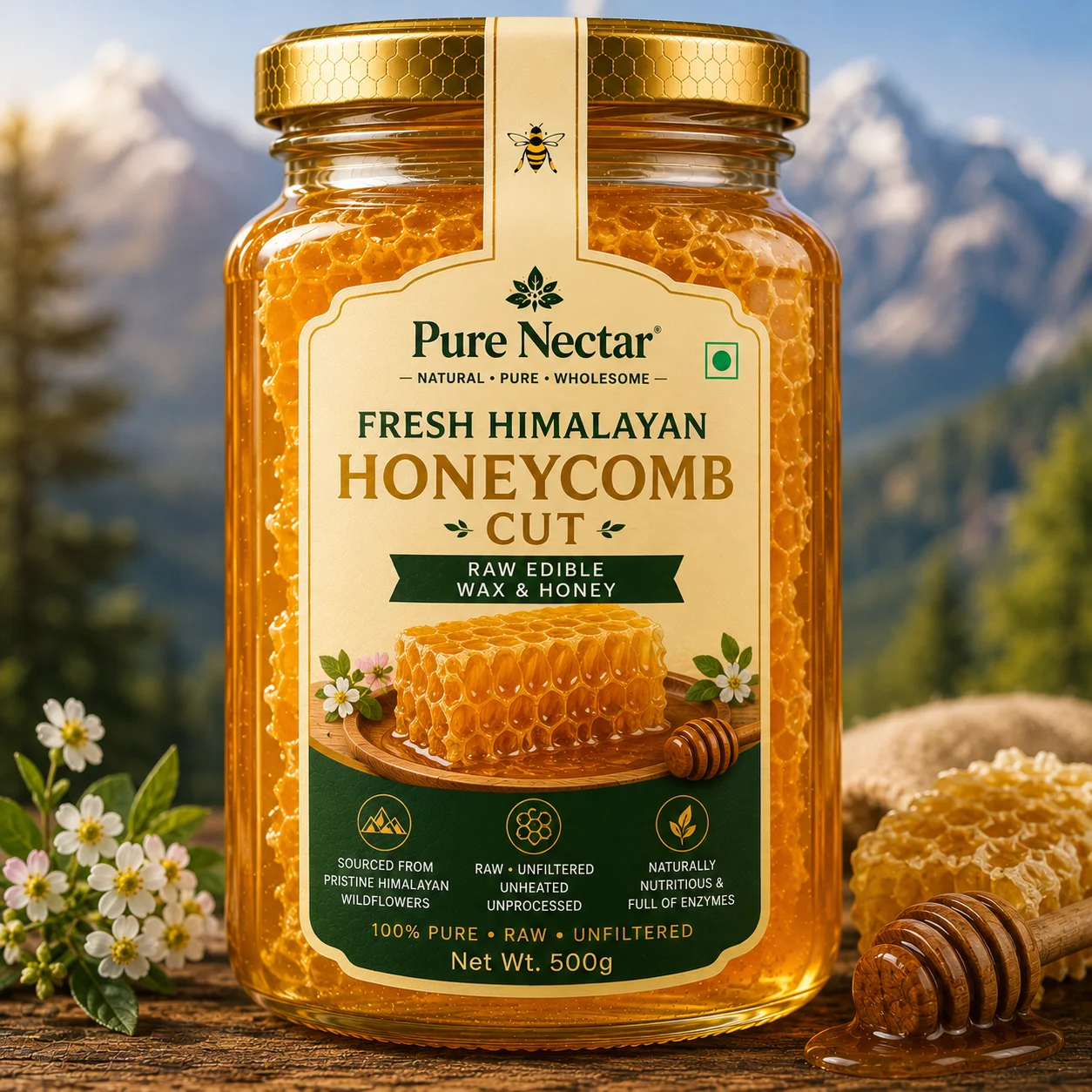 Fresh Himalayan Honeycomb Cut