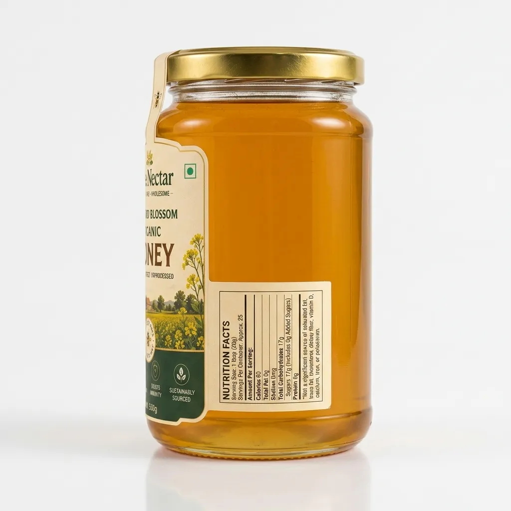 Mustard Blossom Organic Honey View 3