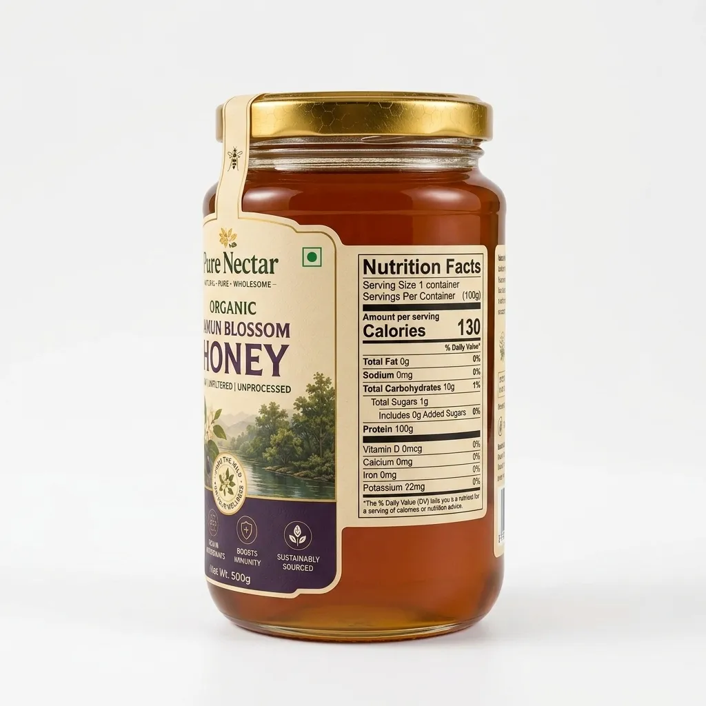 Organic Jamun Blossom Honey View 3